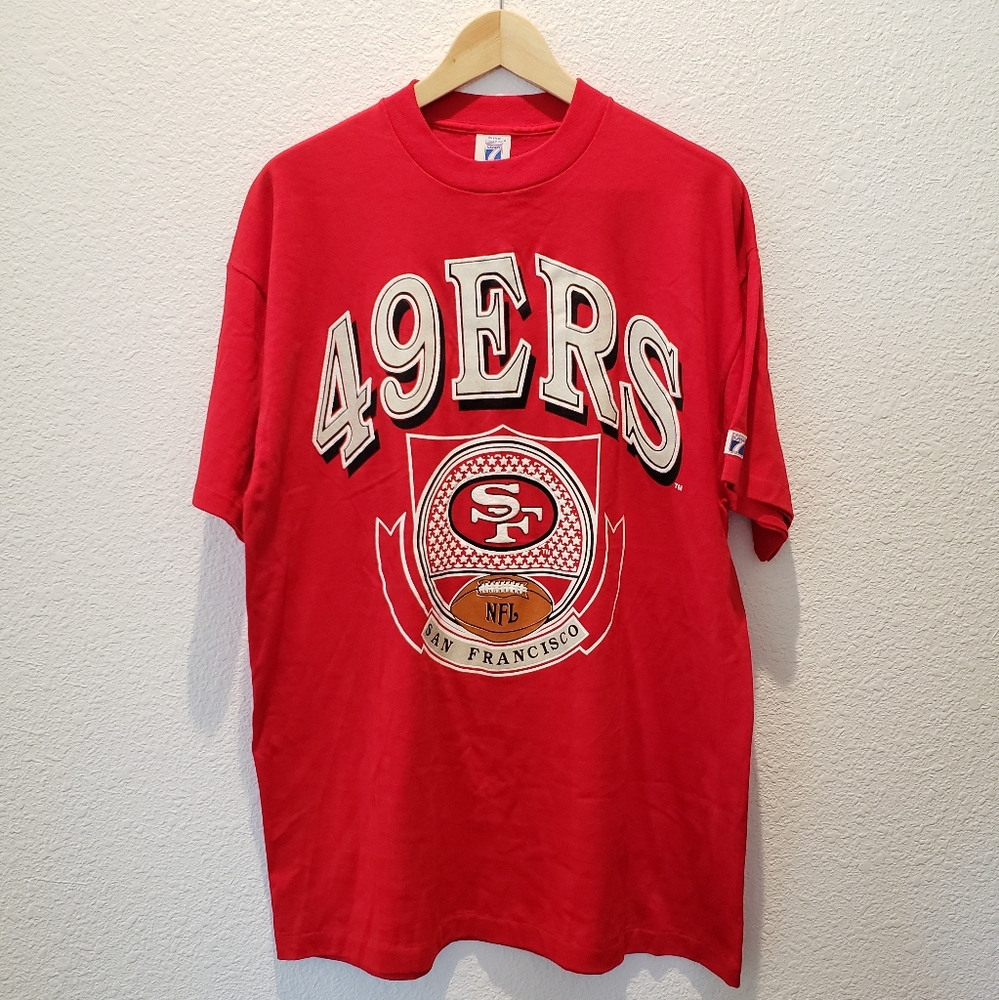Vintage 1990’s Logo 7 NFL San Francisco 49ers T-Shirt Men's sz XL Red